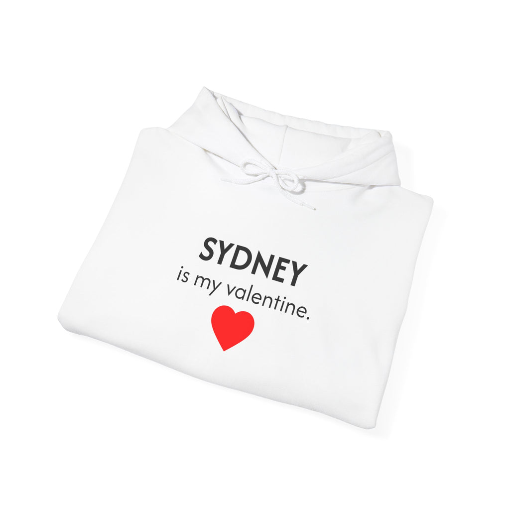 Valentine Hoodie – Personalized Name Valentine Heart Sweatshirt