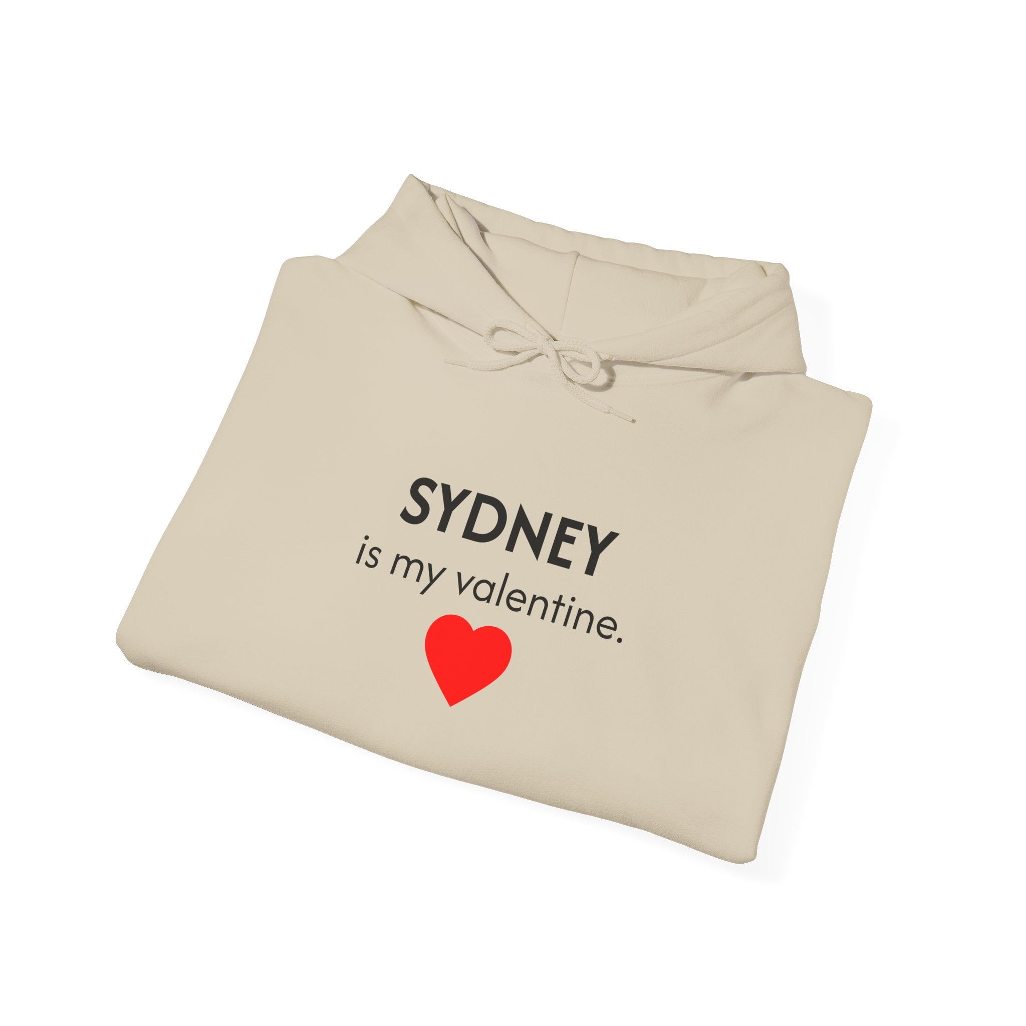 Valentine Hoodie – Personalized Name Valentine Heart Sweatshirt