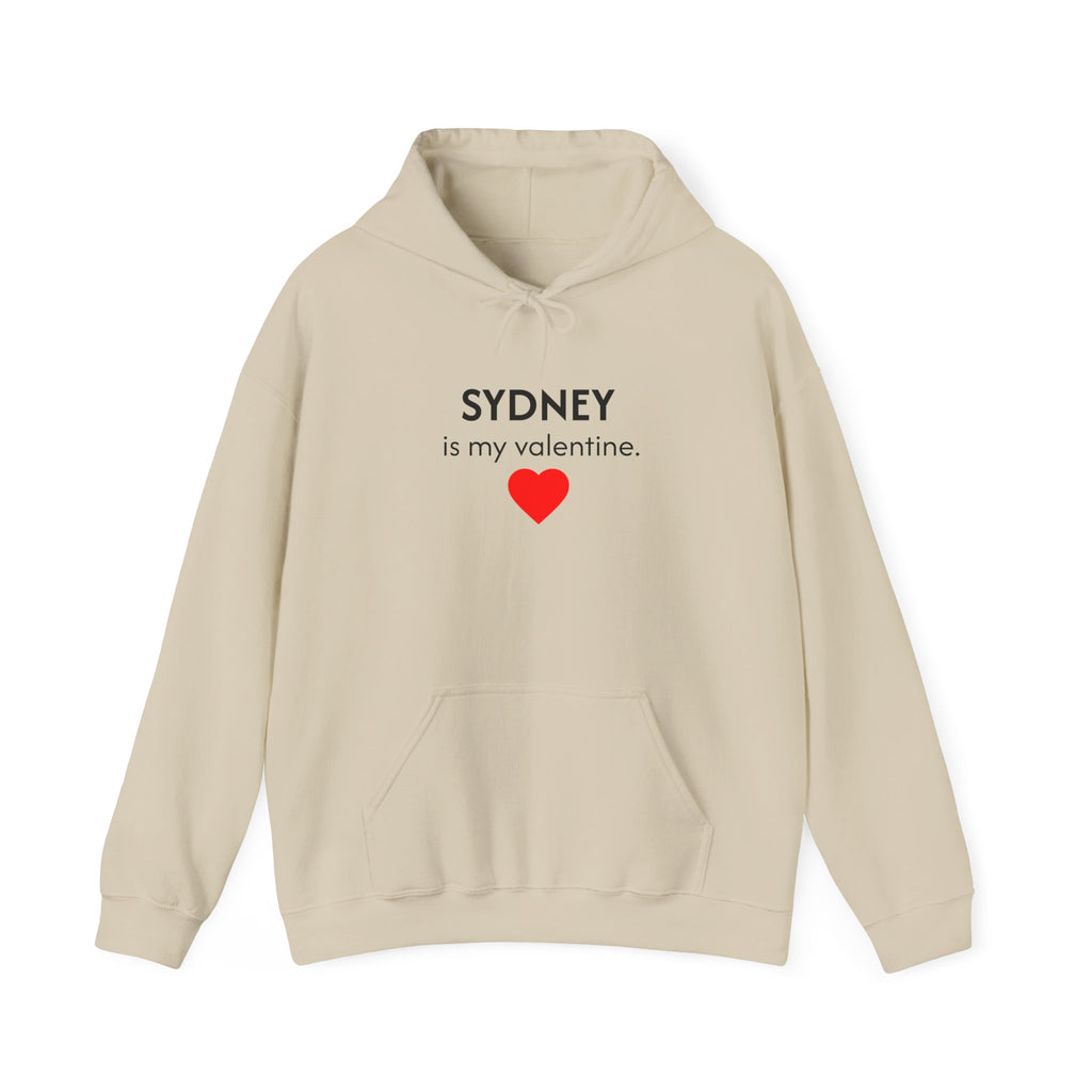Valentine Hoodie – Personalized Name Valentine Heart Sweatshirt