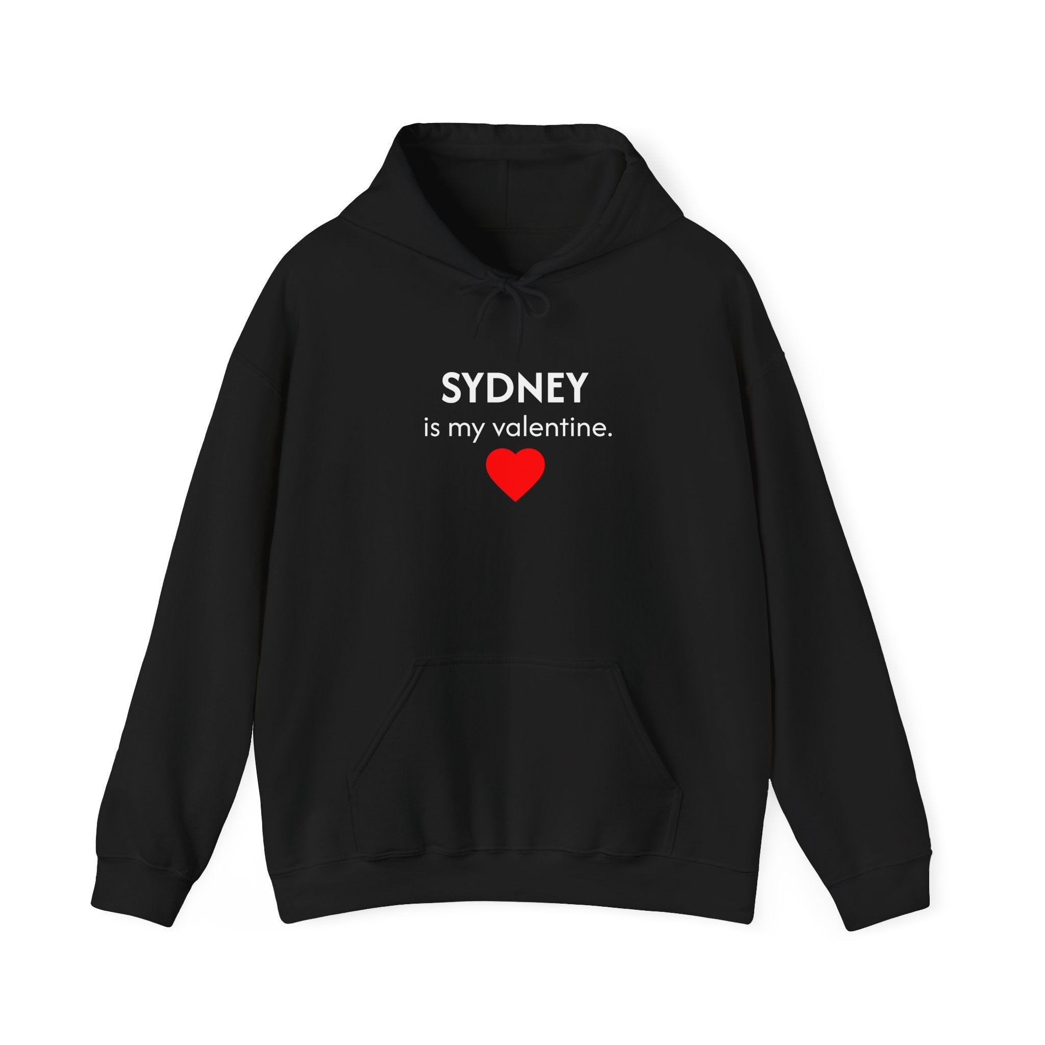 Valentine Hoodie – Personalized Name Valentine Heart Sweatshirt