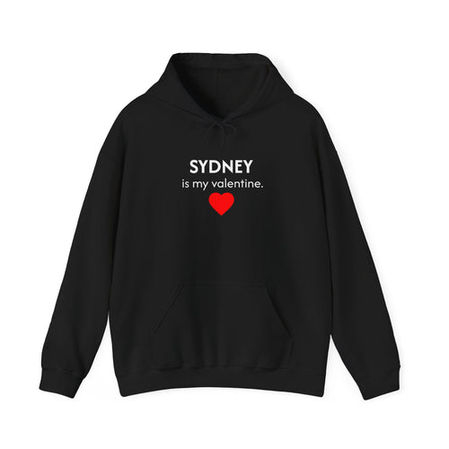 Valentine Hoodie – Personalized Name Valentine Heart Sweatshirt