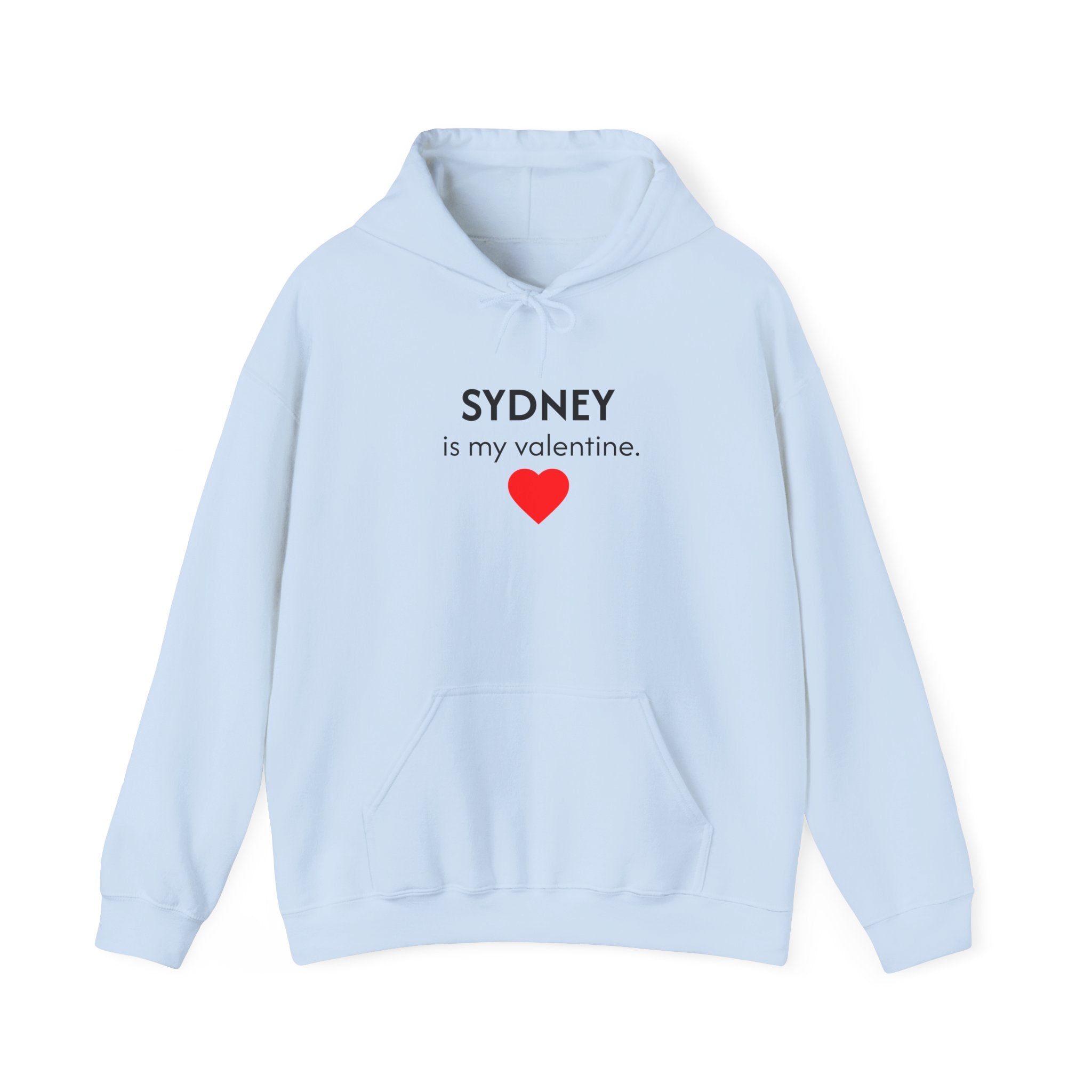 Valentine Hoodie – Personalized Name Valentine Heart Sweatshirt