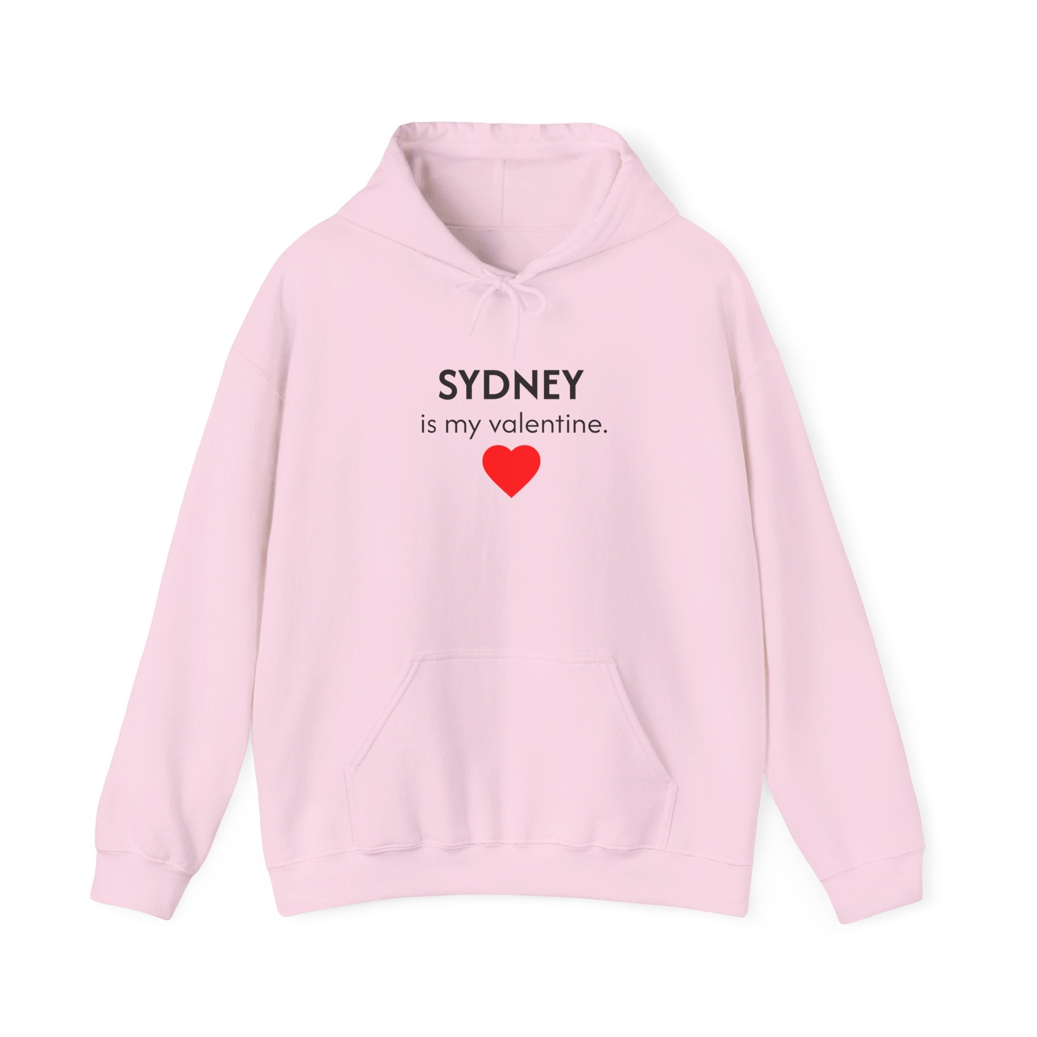 Valentine Hoodie – Personalized Name Valentine Heart Sweatshirt