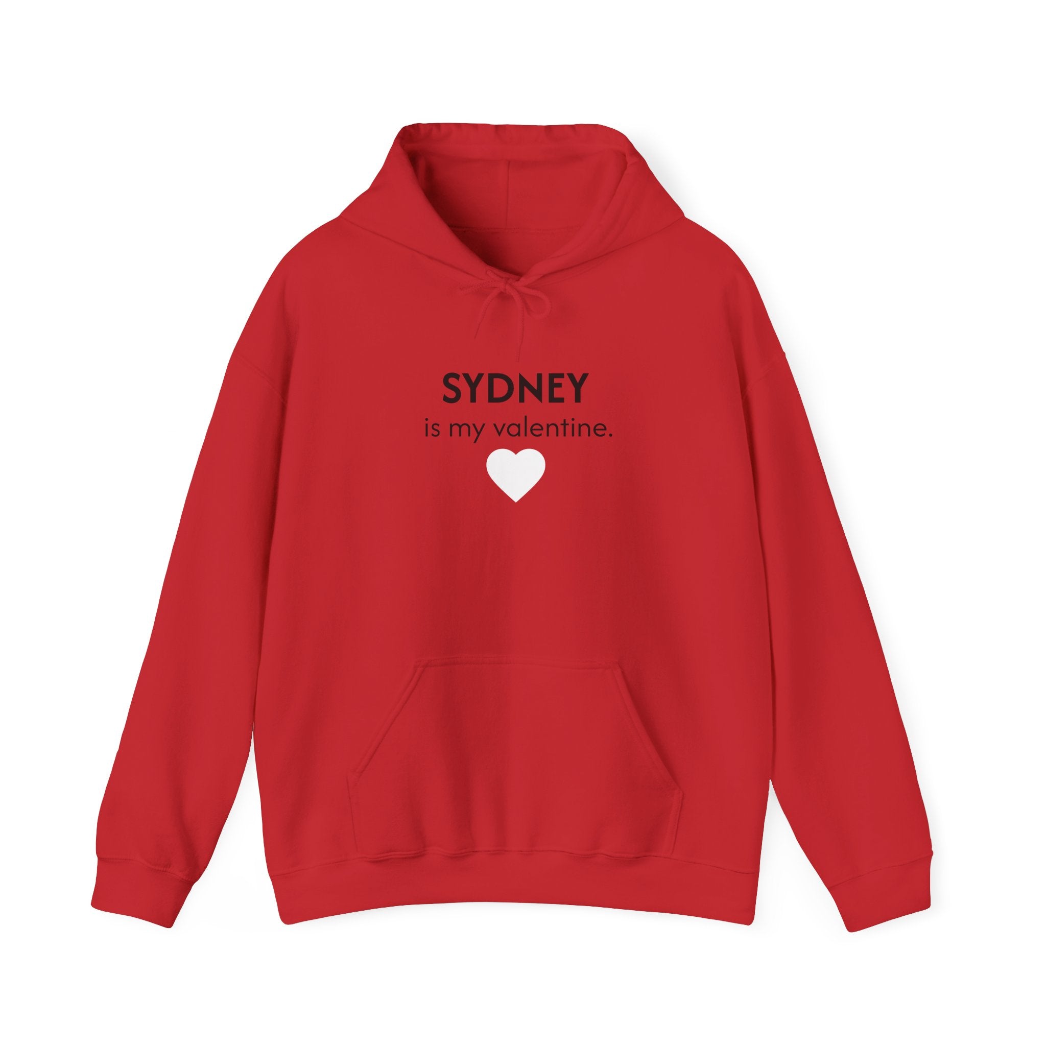 Valentine Hoodie – Personalized Name Valentine Heart Sweatshirt