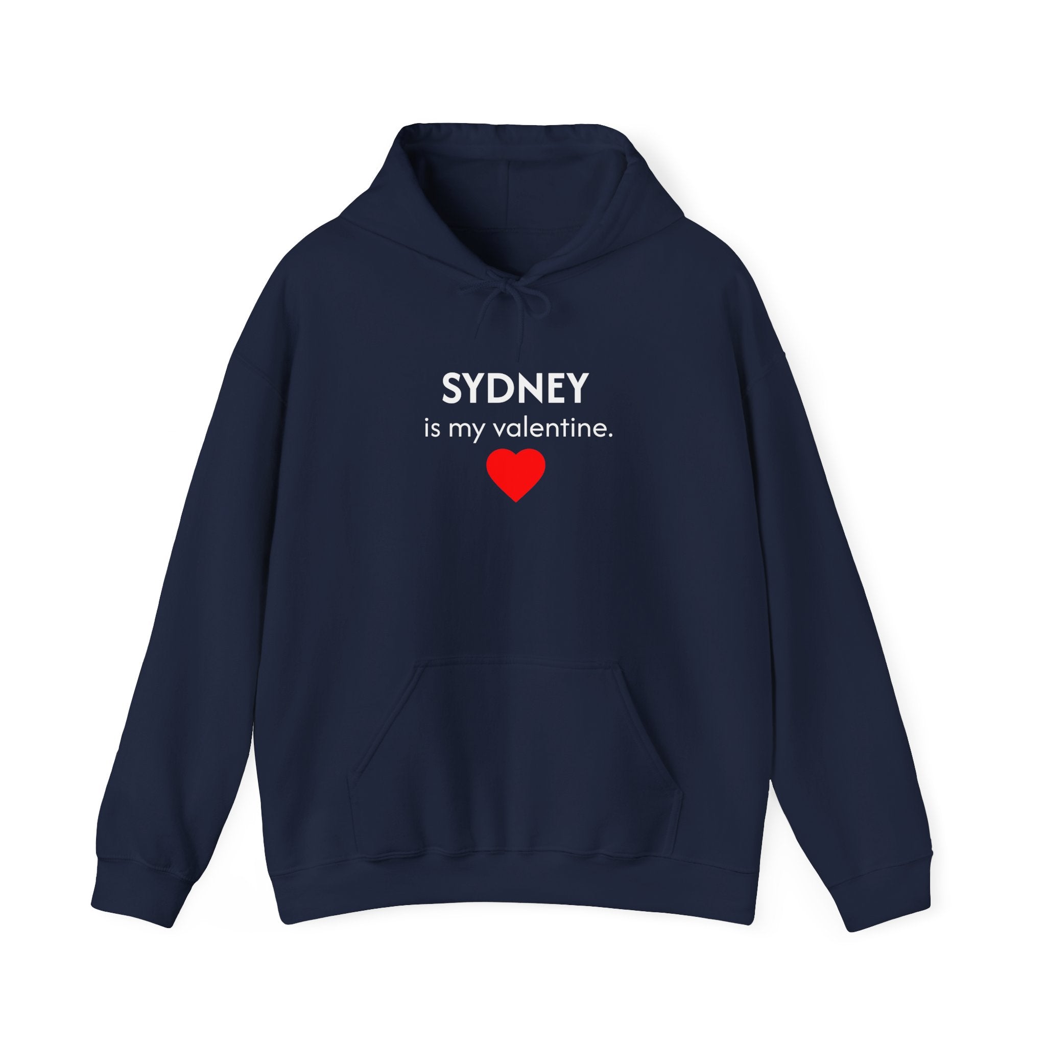 Valentine Hoodie – Personalized Name Valentine Heart Sweatshirt