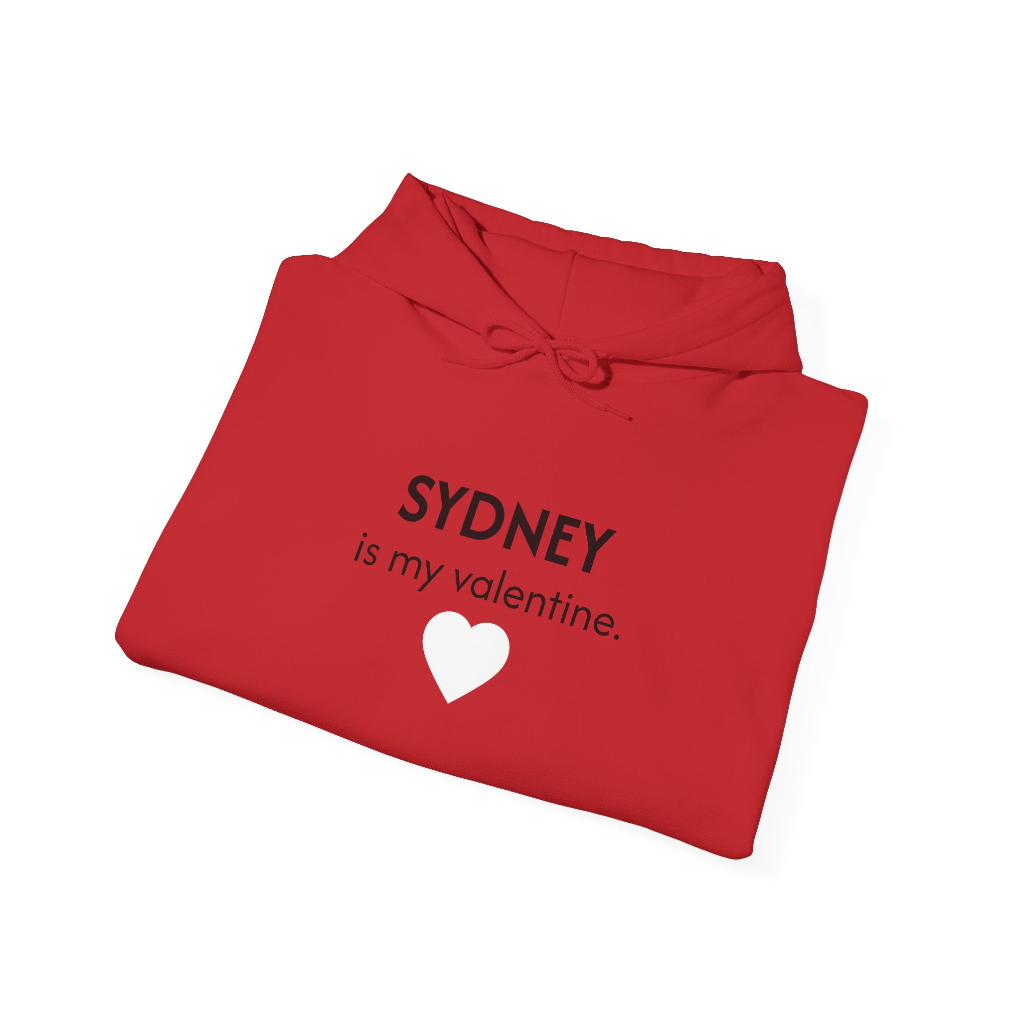 Valentine Hoodie – Personalized Name Valentine Heart Sweatshirt
