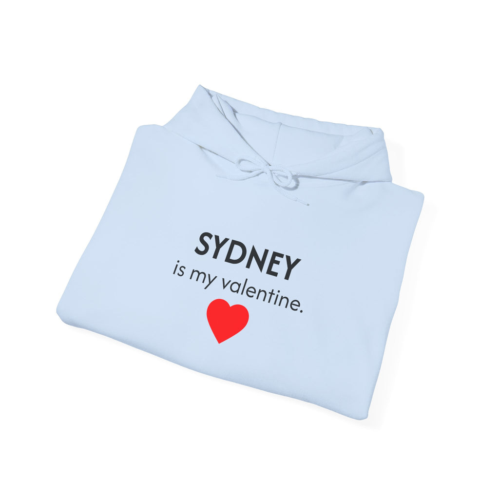 Valentine Hoodie – Personalized Name Valentine Heart Sweatshirt