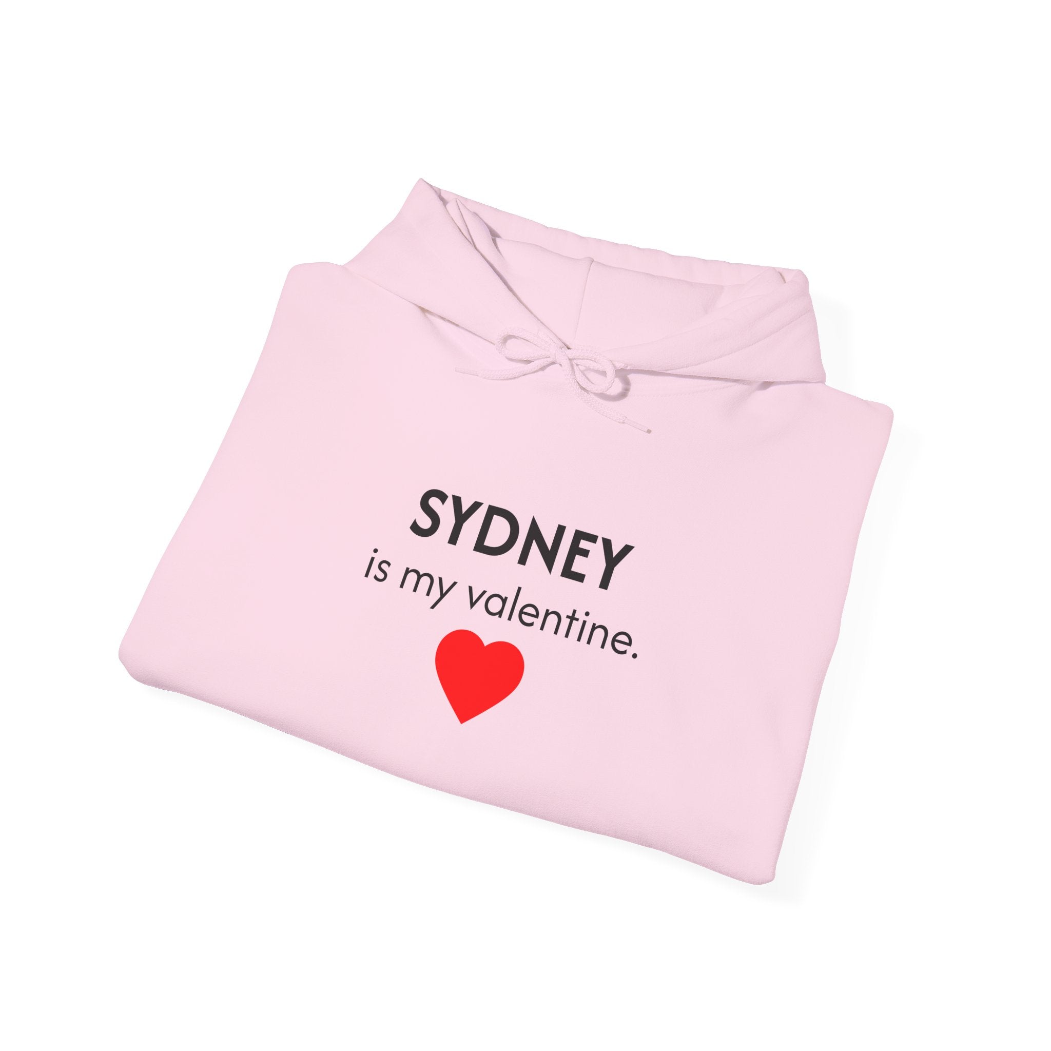Valentine Hoodie – Personalized Name Valentine Heart Sweatshirt