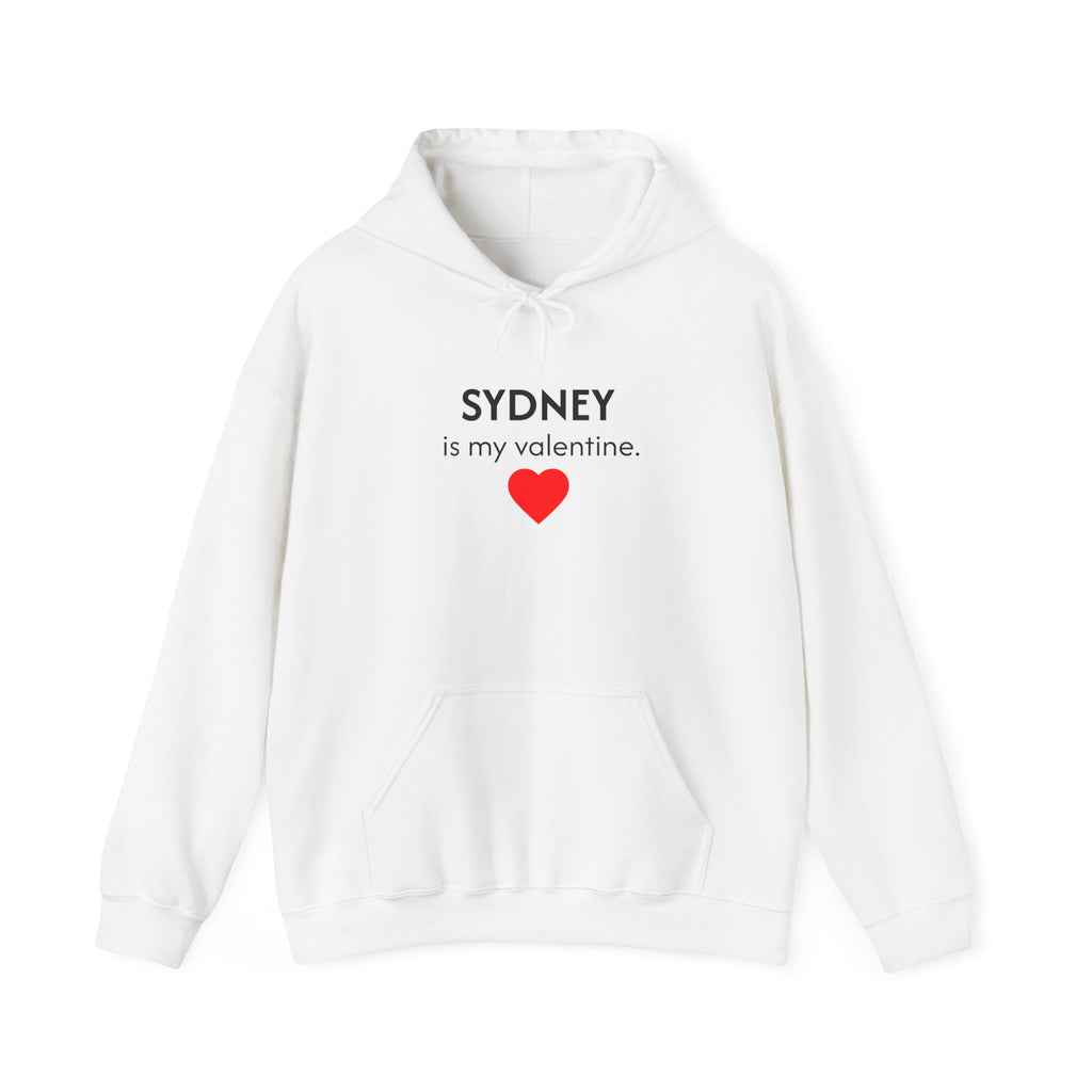 Valentine Hoodie – Personalized Name Valentine Heart Sweatshirt